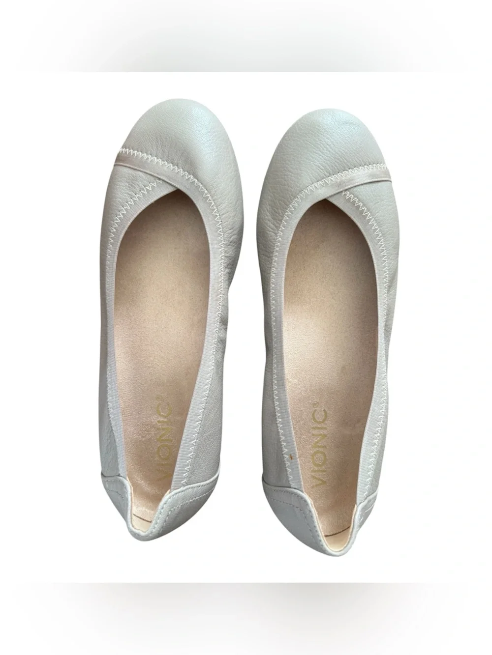 Vionic Women's Neutral Ballet Flats - Comfortable Slip-On